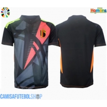 Camisa de time de futebol Bélgica Goleiro Replicas 1º Equipamento Europeu 2024 Manga Curta